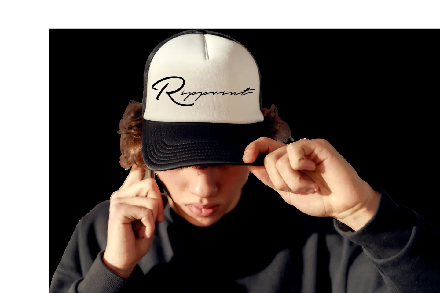 Embroidered Ripprint trucker cap