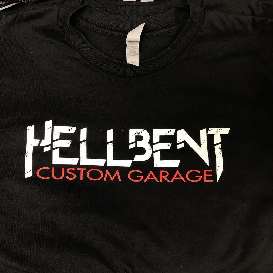 Hellbent Custom Garage printed tee
