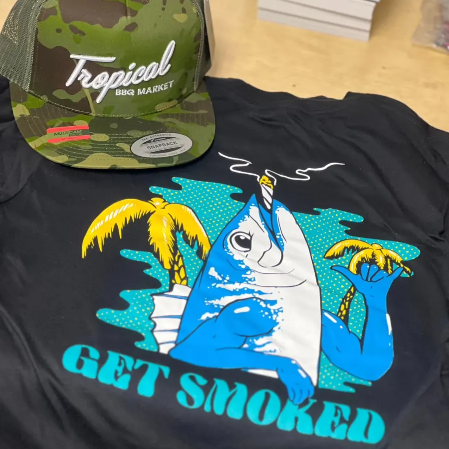 Get Smoked illustrated t-shirt