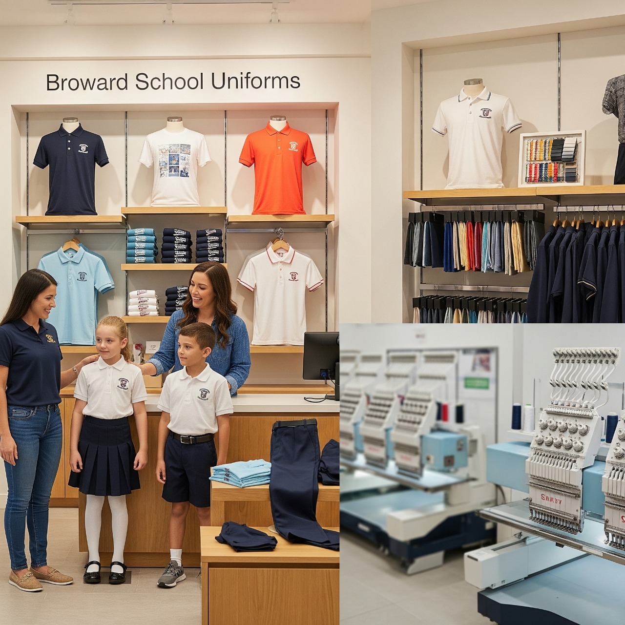 Custom school uniforms Broward County