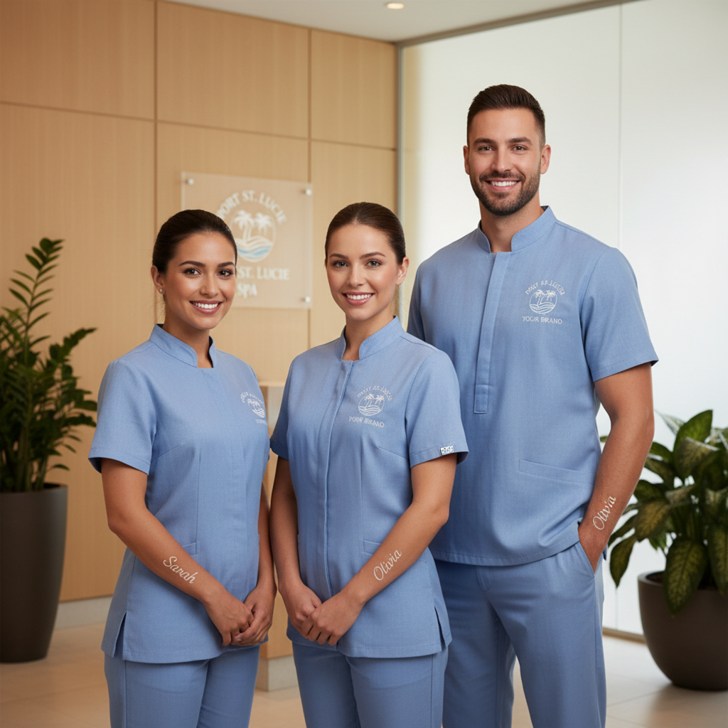 Embroidered Spa Uniforms Port St. Lucie